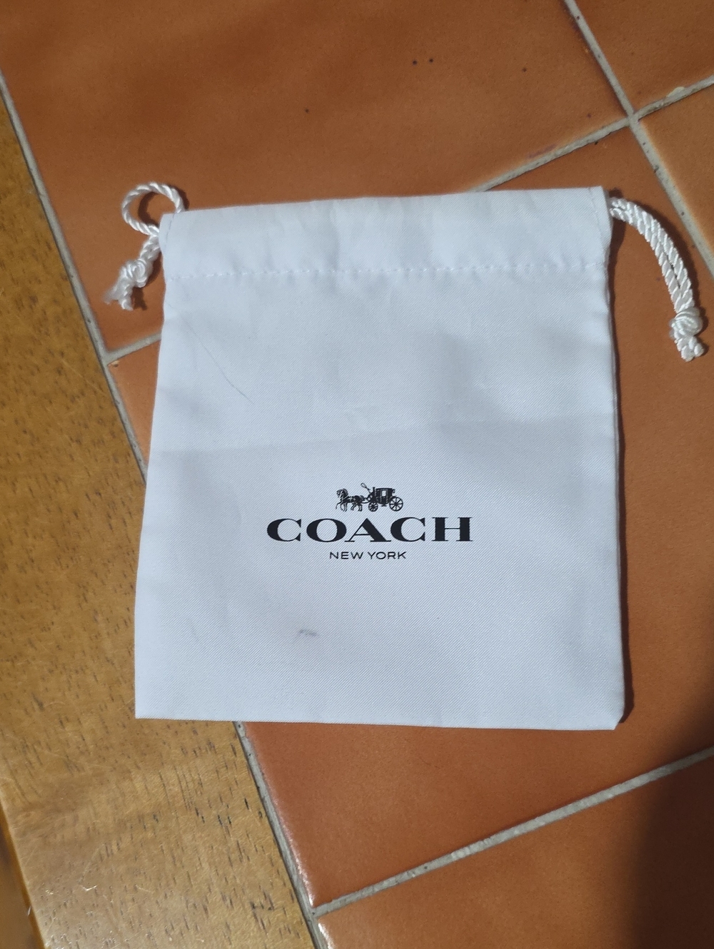 COACH SMALL JEWELRY DUSTBAG GOOD USED CONDITION